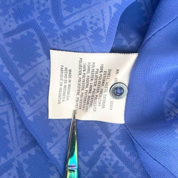 Anthropologie Maeve Galen geometric print gathered waist dress - size medium - Picture 7 of 11